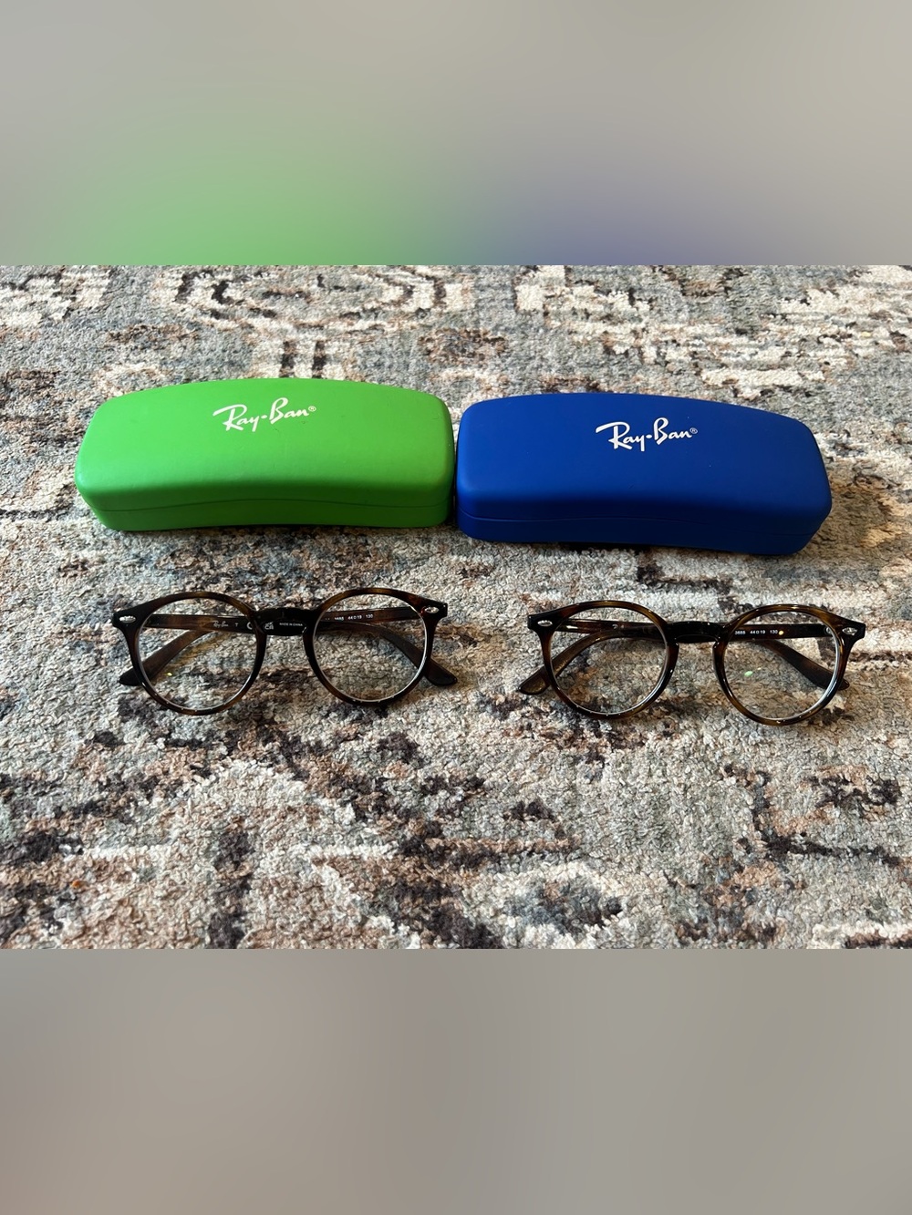 Ray-Ban Kids Tortoiseshell Round Frames with Ray-Ban Case